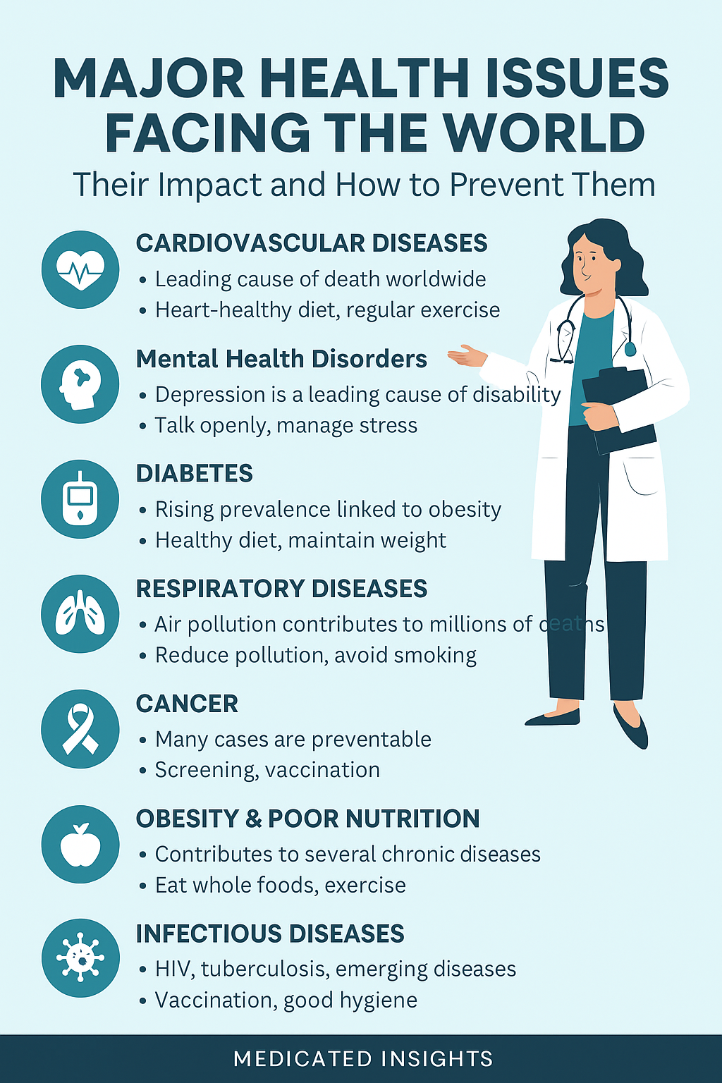 Major Health Issues Facing the World Today — Their Impact and How to Prevent Them Major health issue